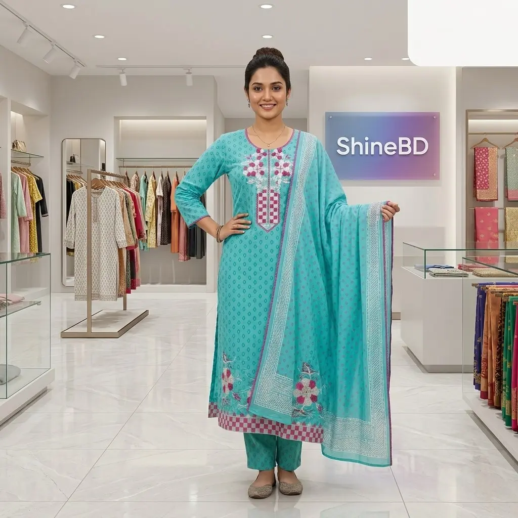 Embroidery Readymade Three Piece