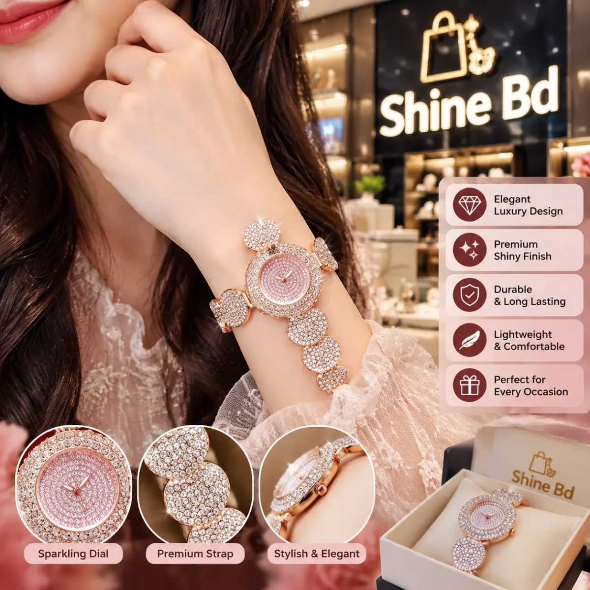 Luxury Crystal Ladies Watch