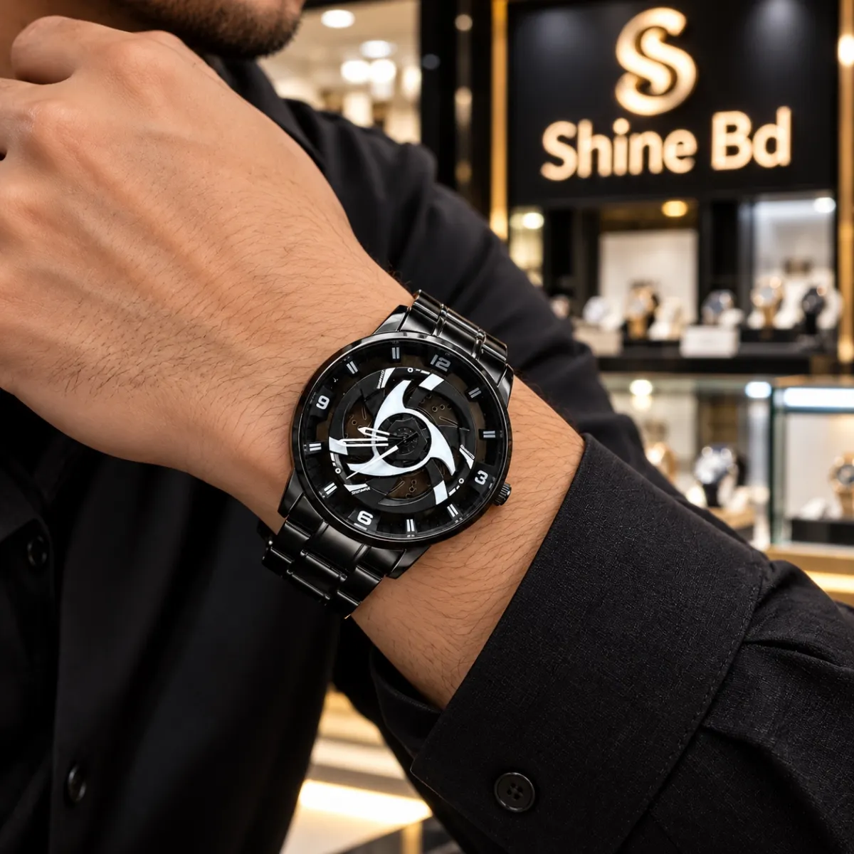 Wheel Rim Rotating Watch