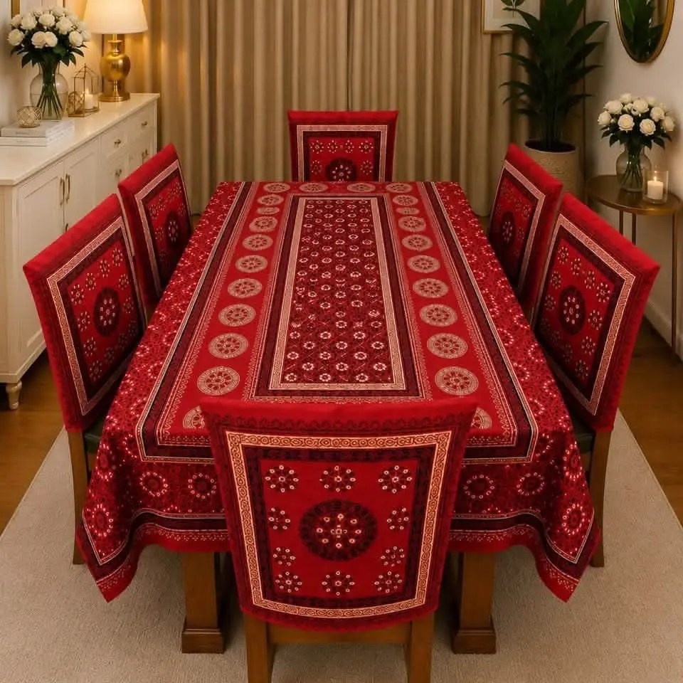 3D Dining Table Cover Set