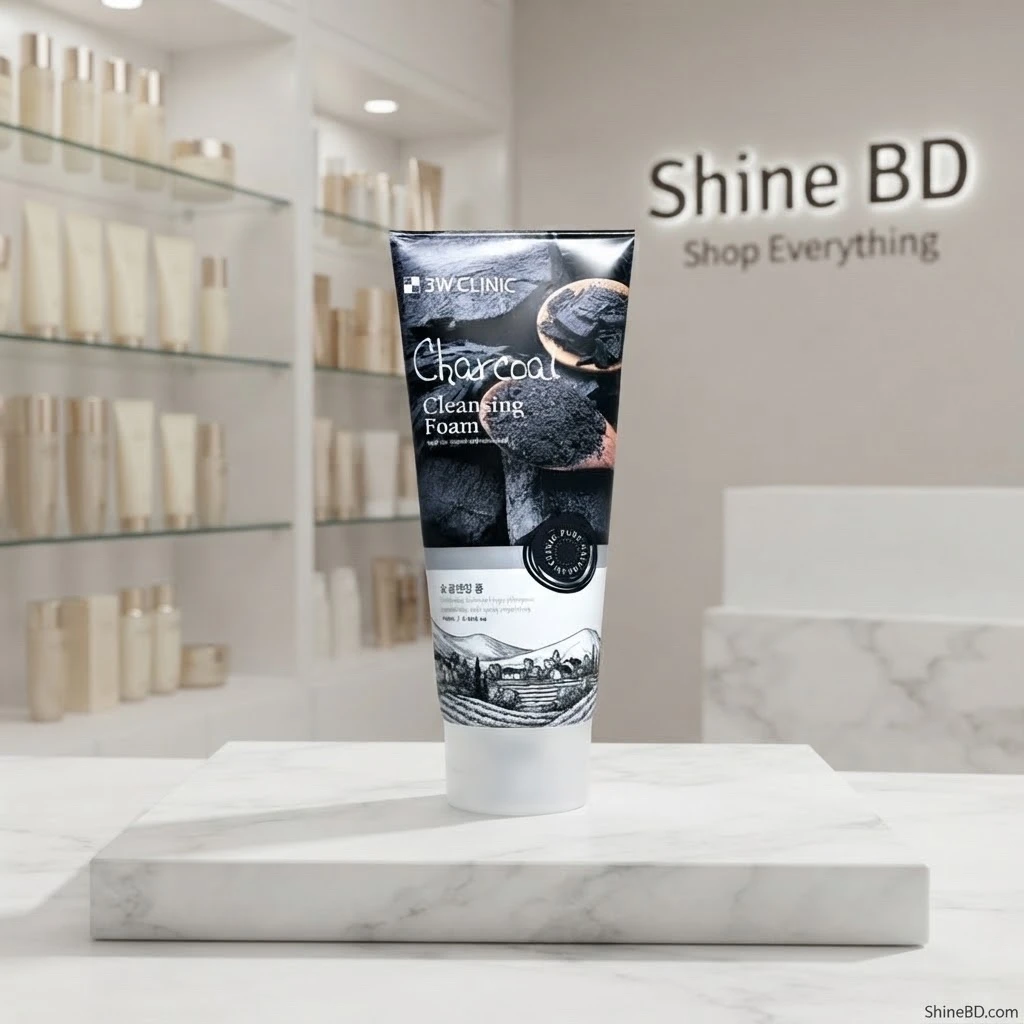 3w Clinic Charcoal Cleansing Foam 100 ml