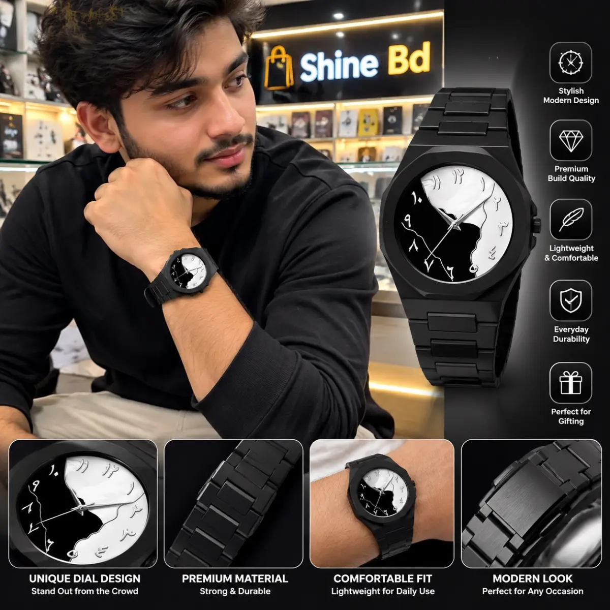 Arabic girls watch Premium Look With Butterfly Lock