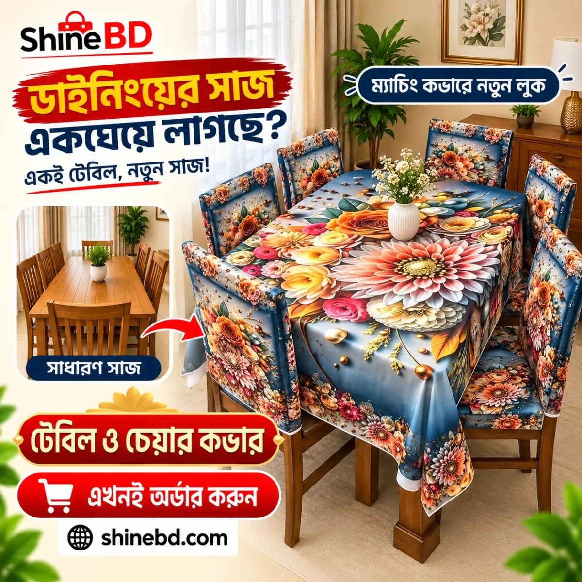 Water Proof Dining Cover Set