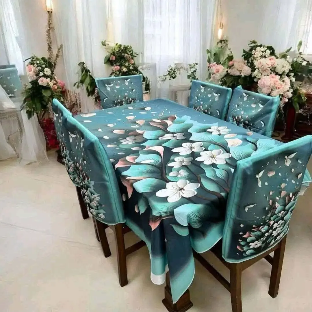 3D Dining Table Cover Set