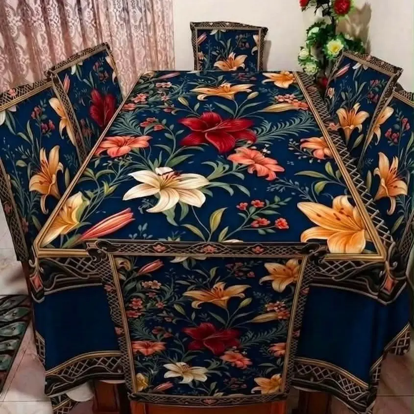 3D Dining Table Cover Set