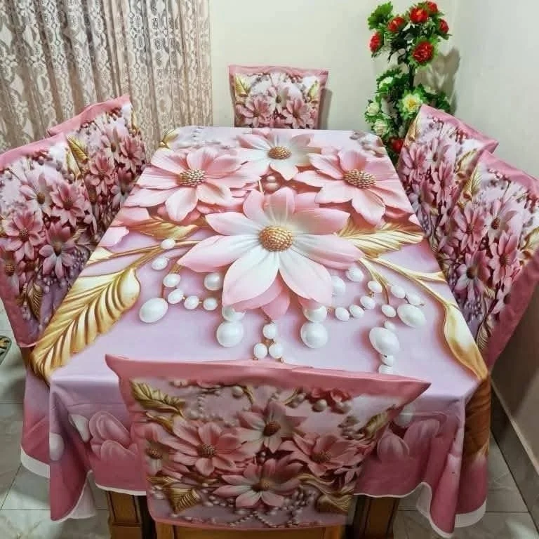 3D Dining Table Cover Set