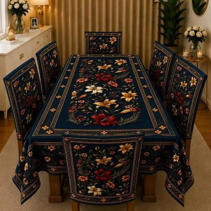 3D Dining Table Cover Set