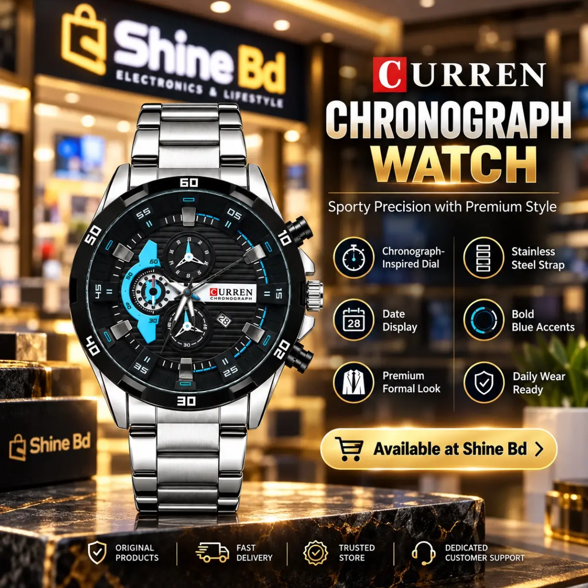 Curren 8402 Chronograph Men’s Watch