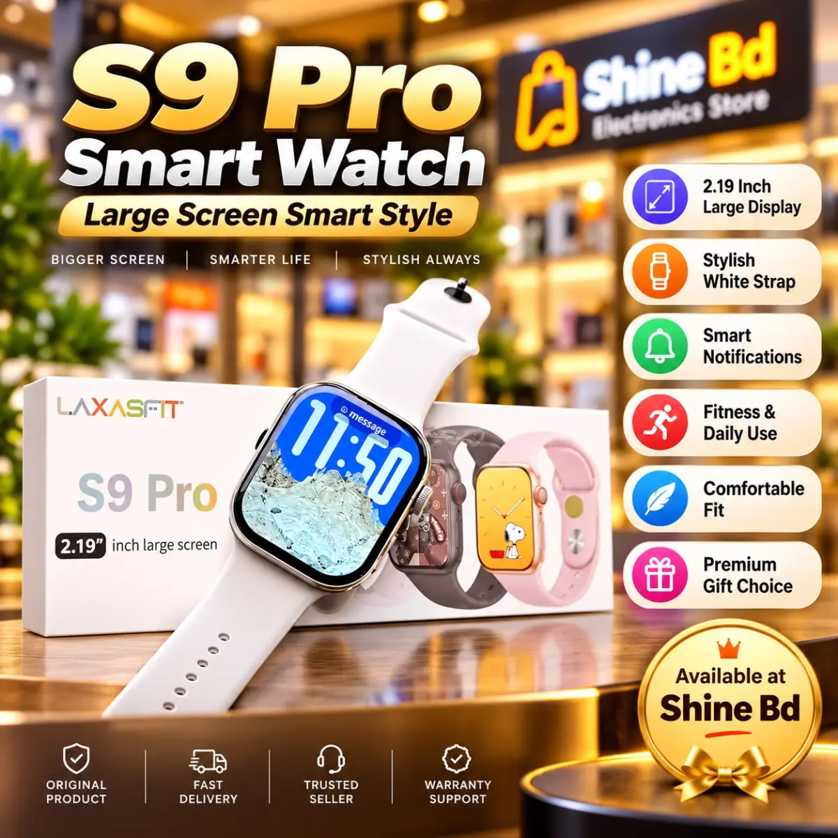 Laxasfit S9 Pro Smart Watch!
