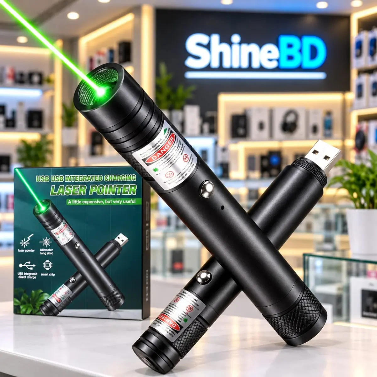 10 Mile 532nm Adjustable Focus Green Laser Pointer Beam Light Pen