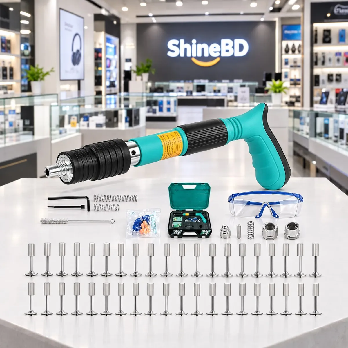 105 in 1 Manual Steel Nail Gun set