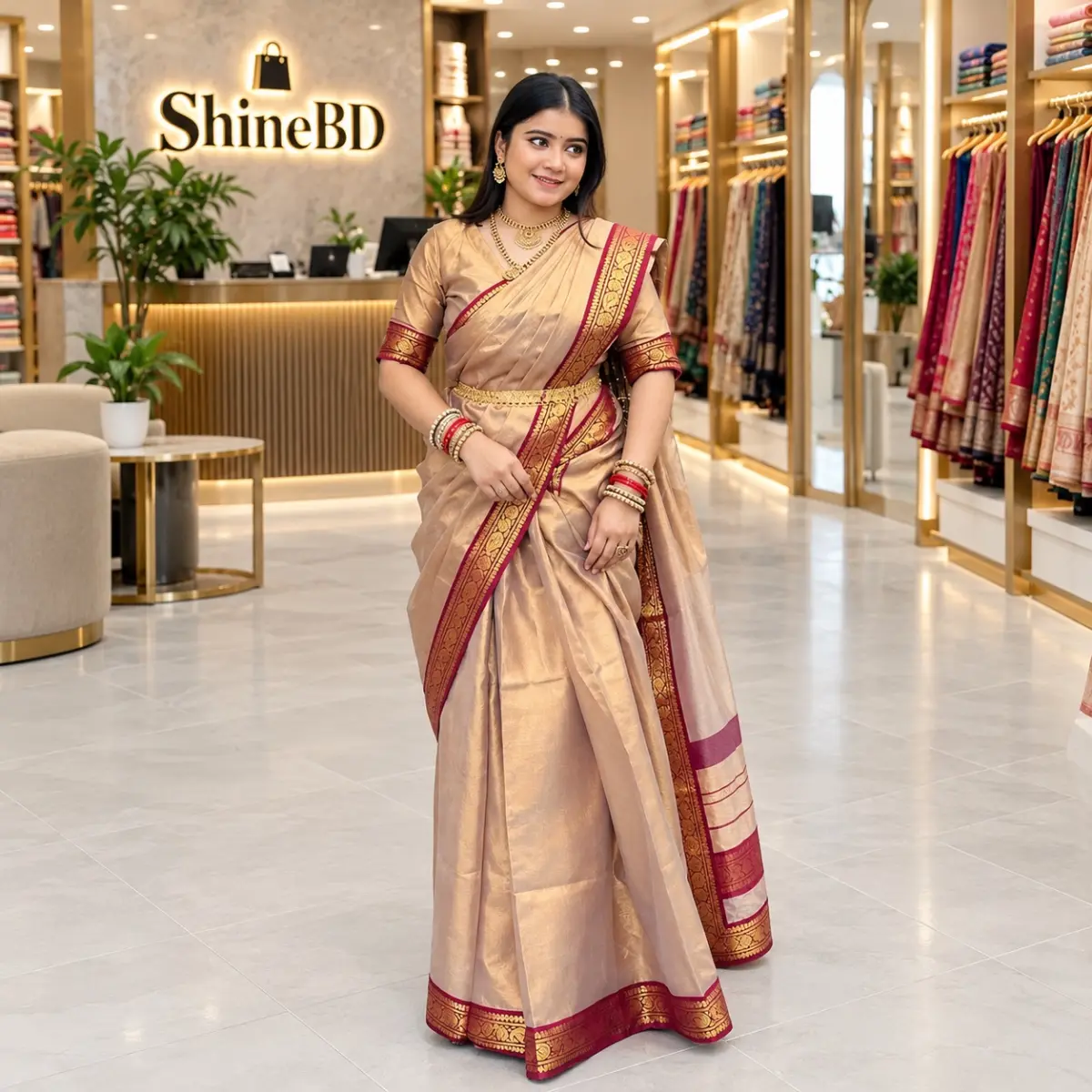 Puja Hit Lama Sharee with Blouse Piece
