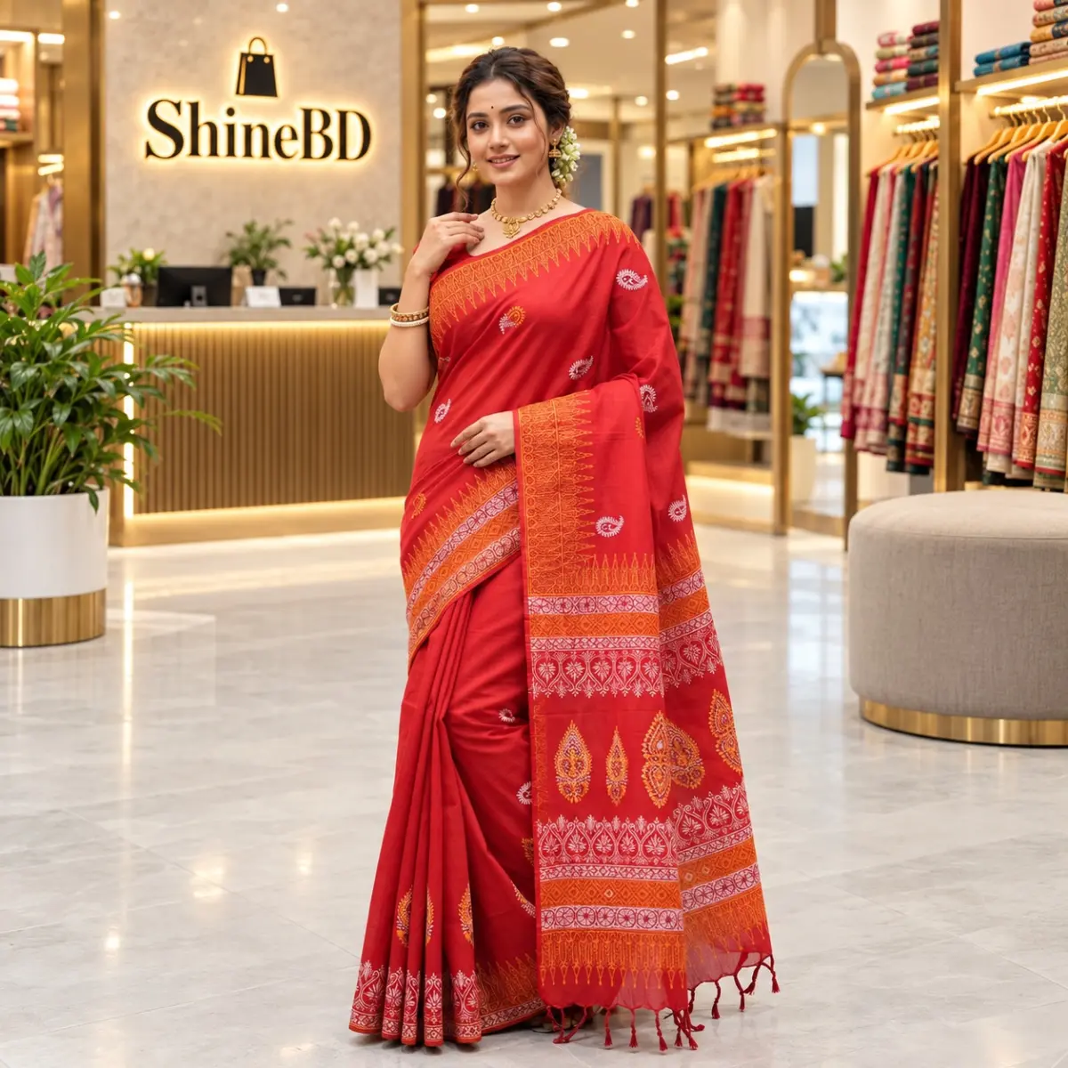 Khadi Suti Sharee with Blouse Piece