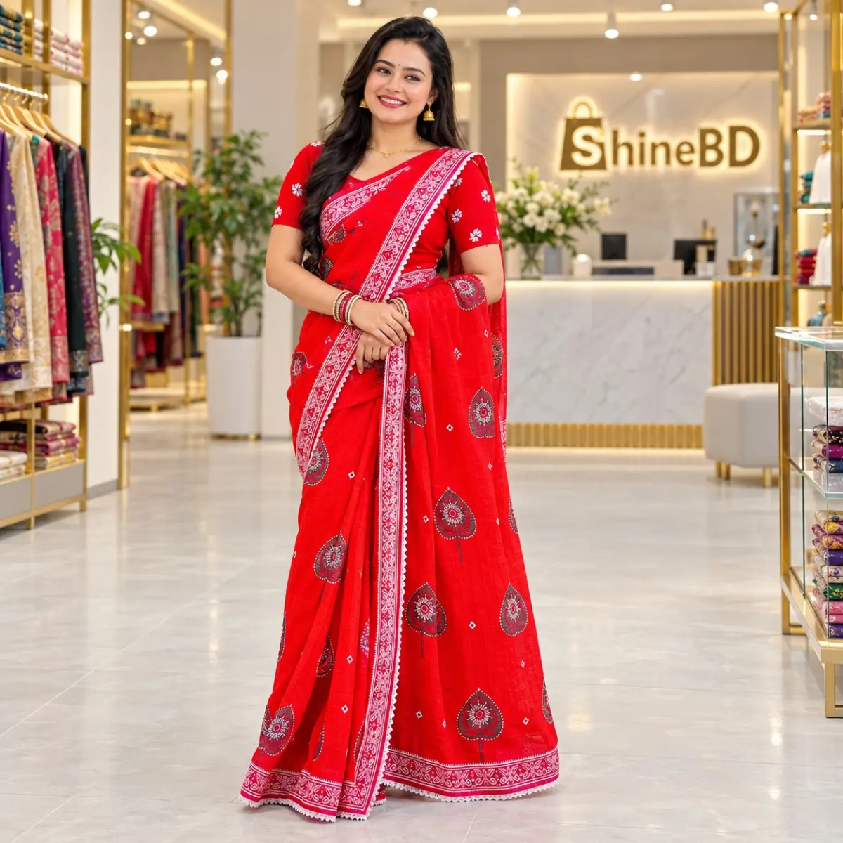 Hybrid Silk Sharee with Blouse Piece