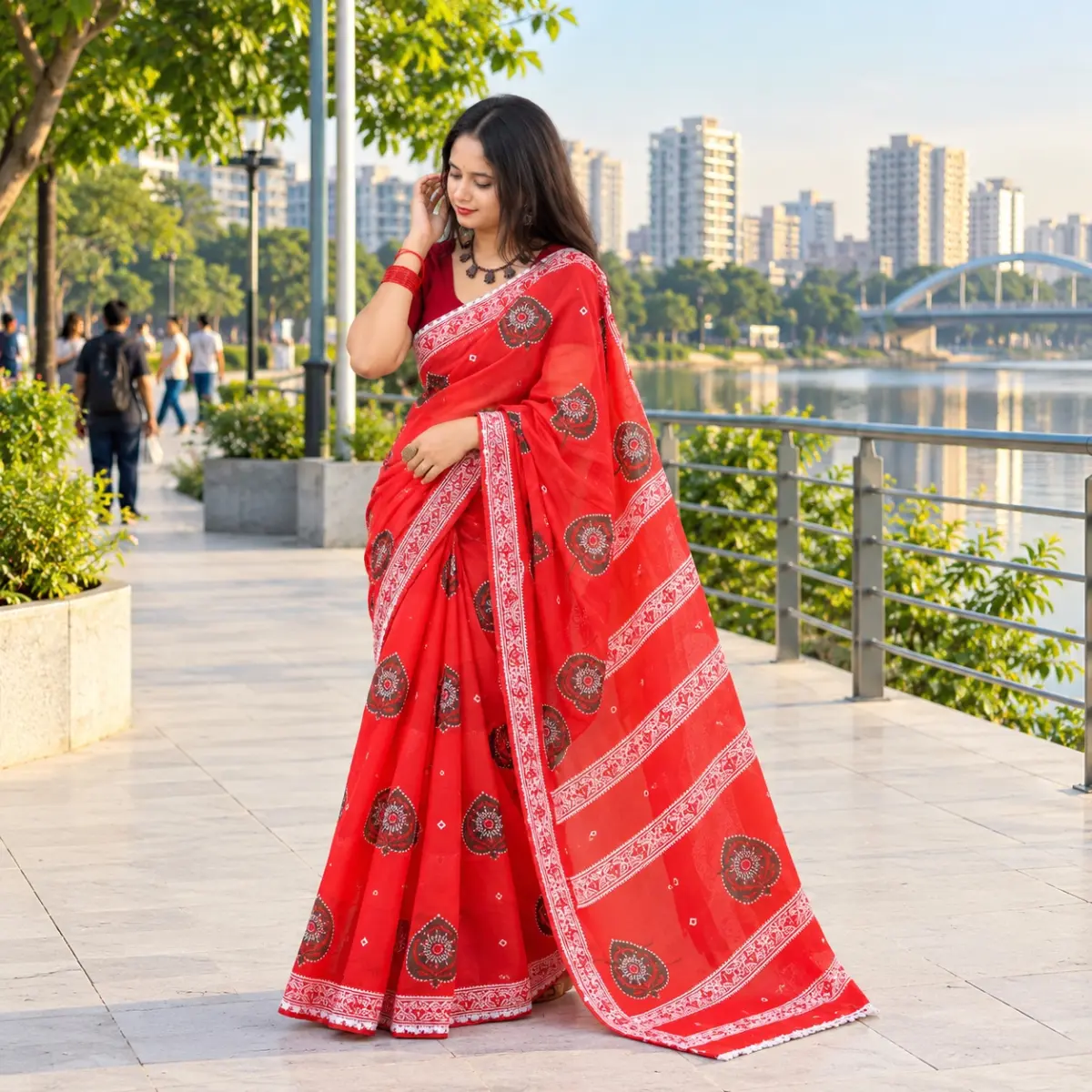 Hybrid Silk Sharee with Blouse Piece
