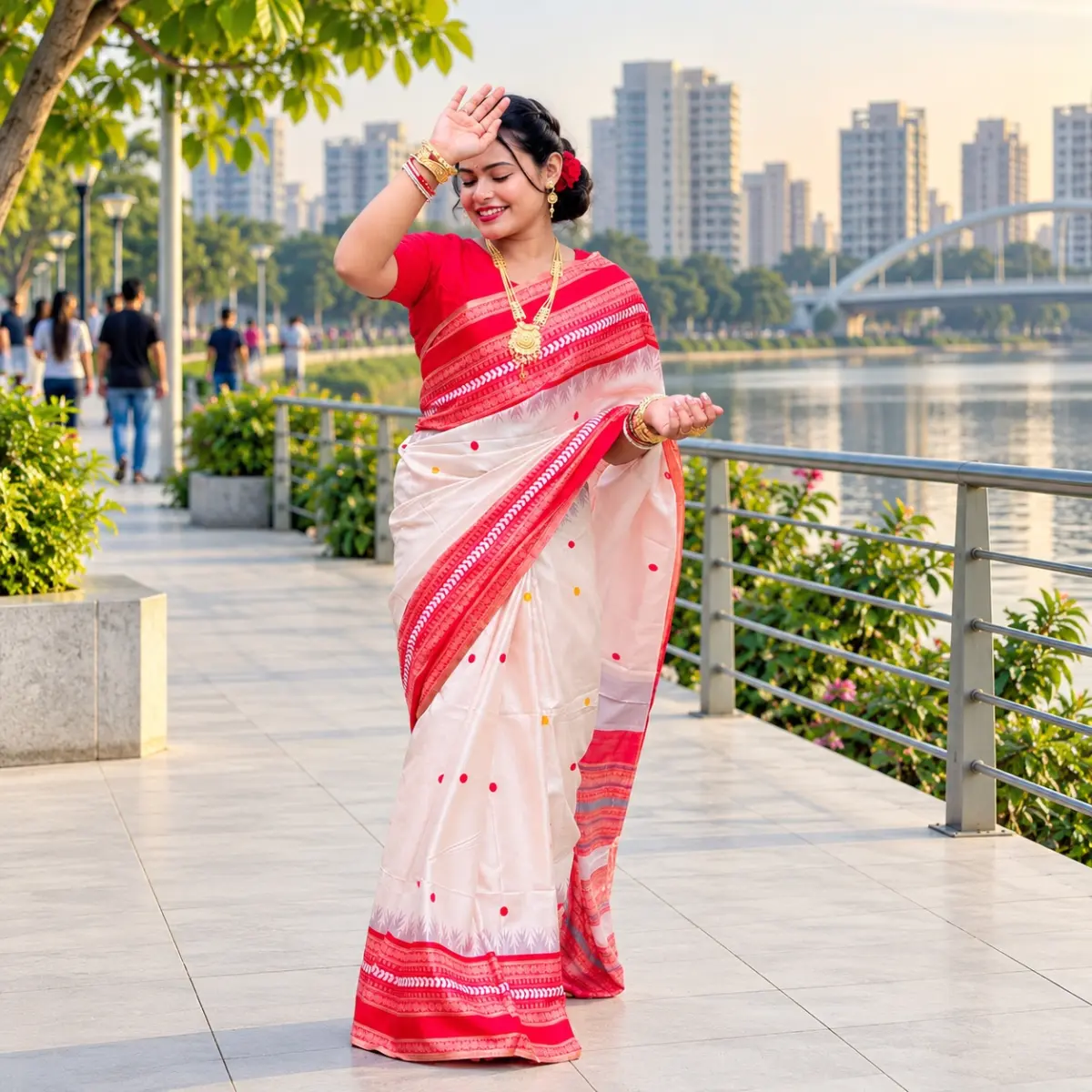 Indian Inspired Assam Silk Saree