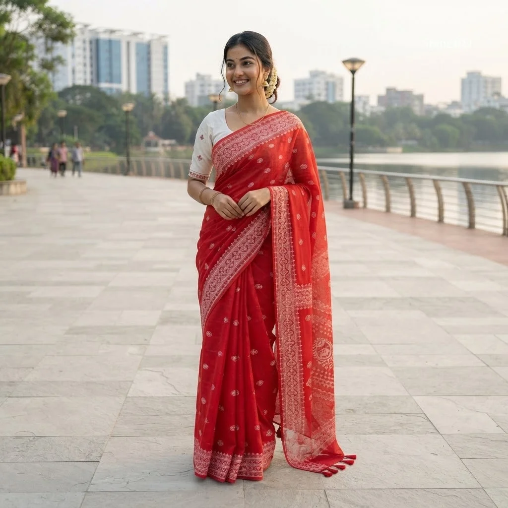 Chanderi silk sharee