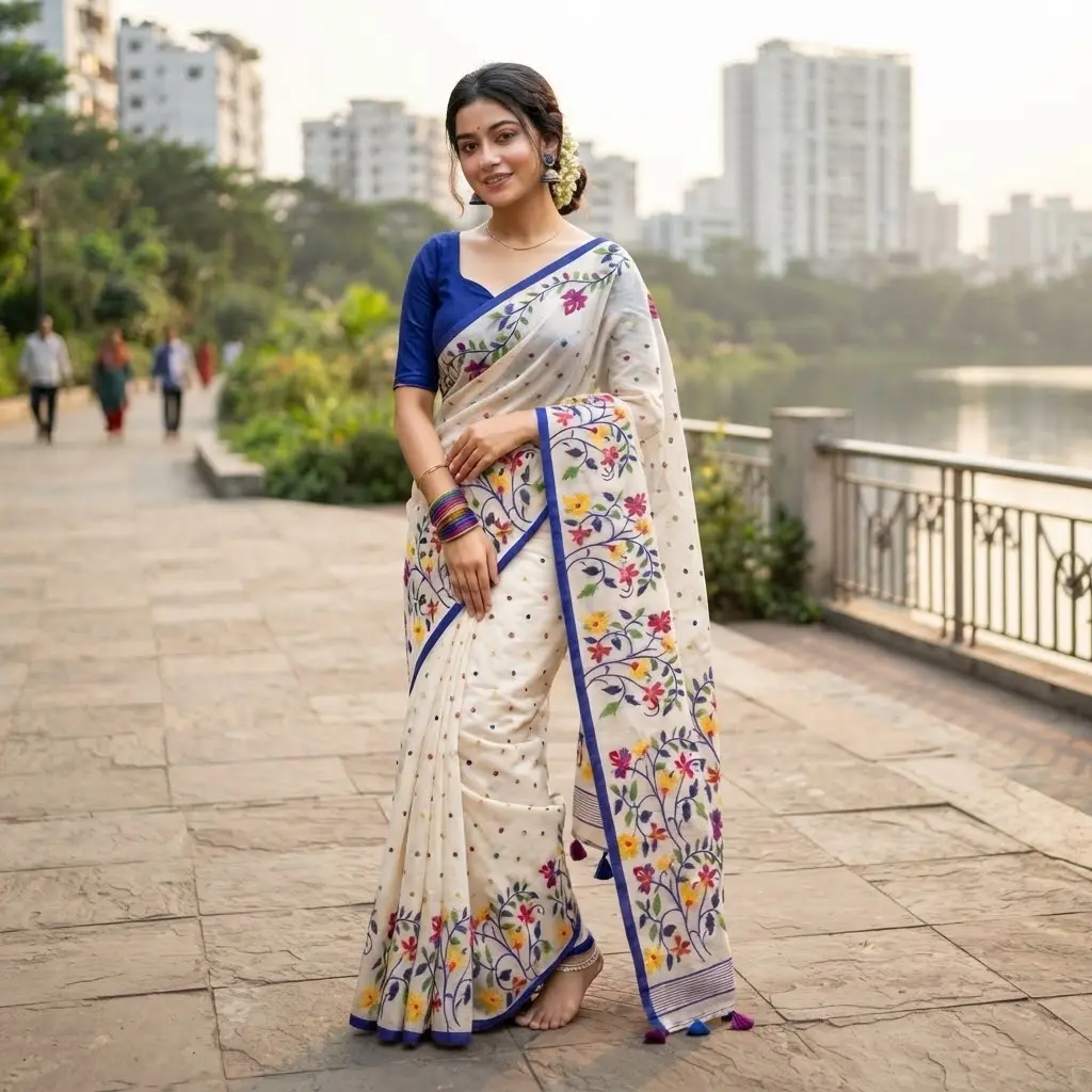 Chanderi silk sharee