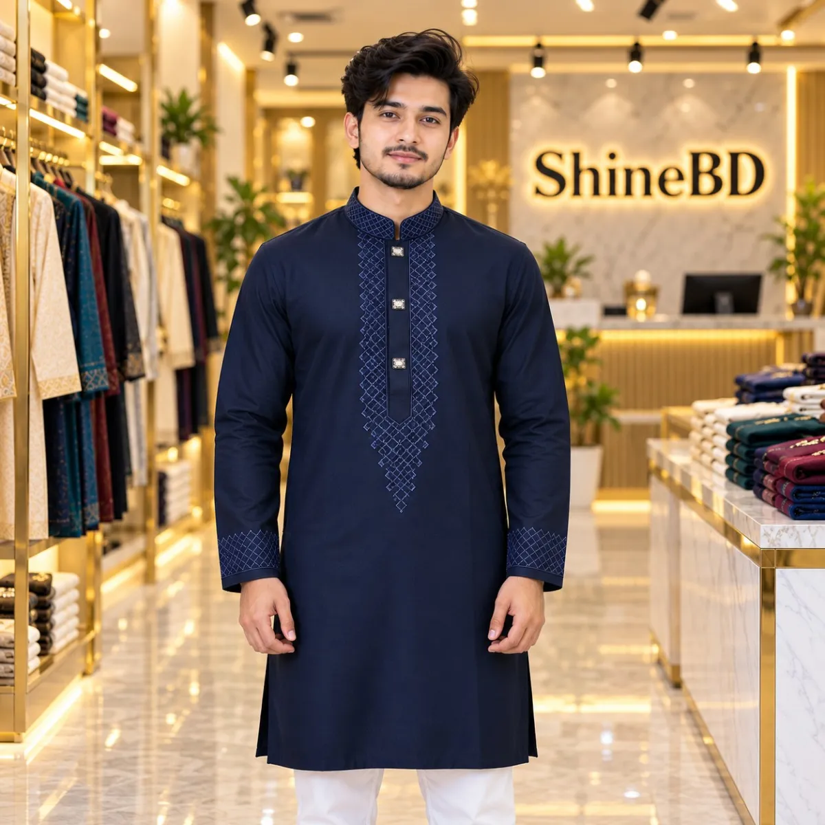 Stylish Comfortable Embroidery Panjabi