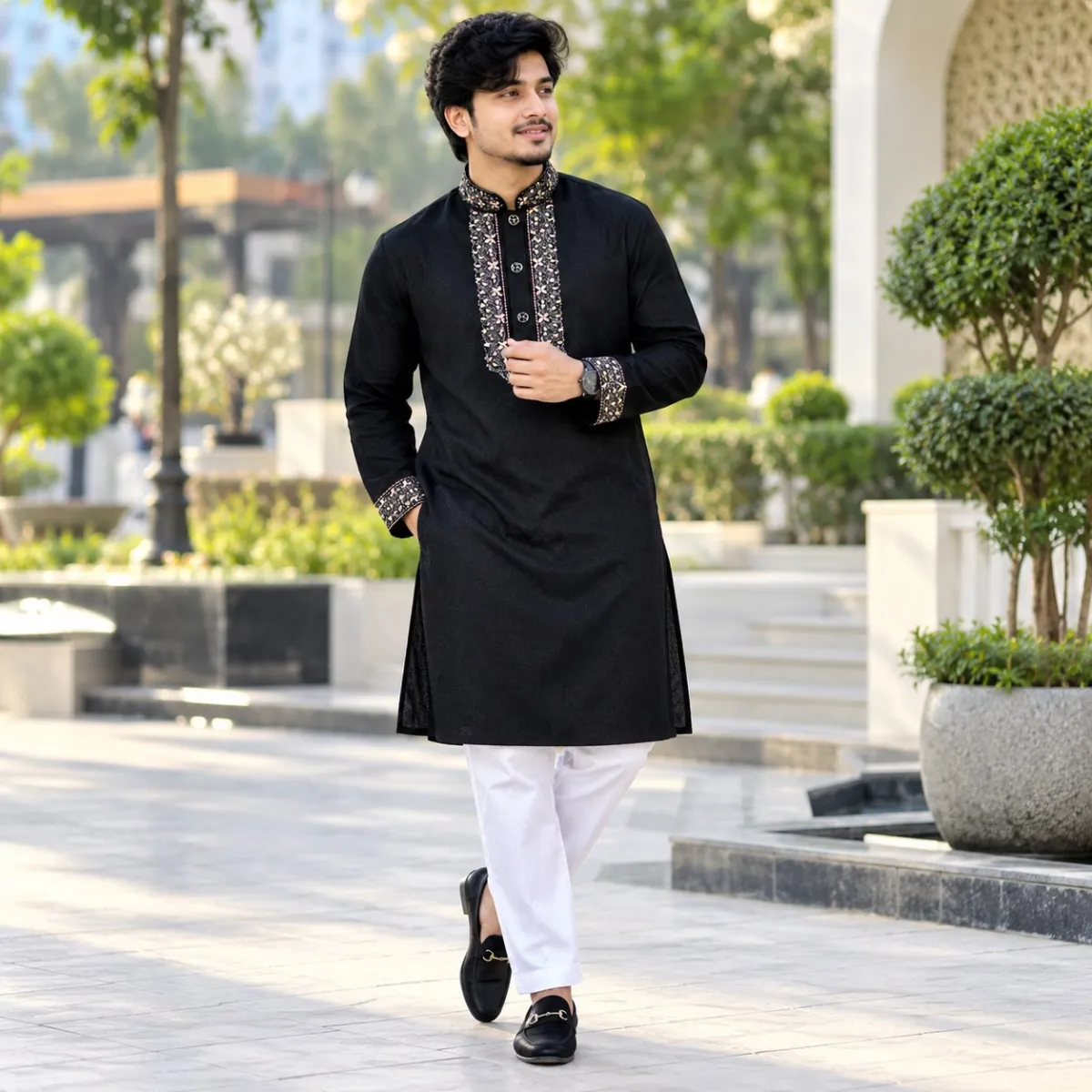Sequence Embroidery Panjabi