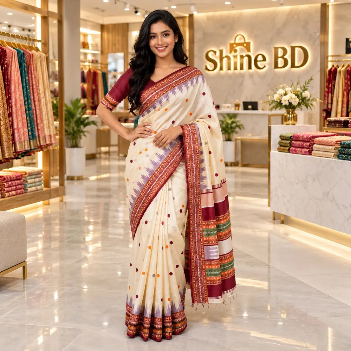 Indian Inspired Assam Silk Saree