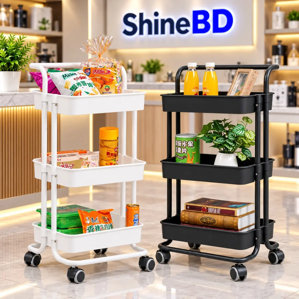 3 Tier Multi-Purpose Trolley