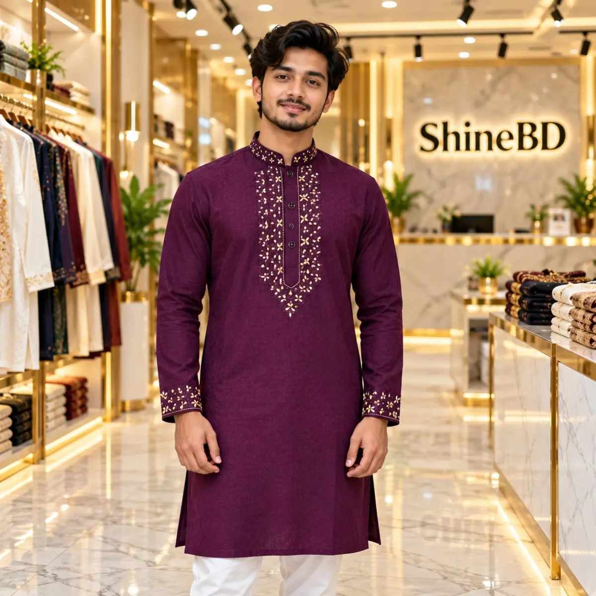 Sequence Embroidery Panjabi