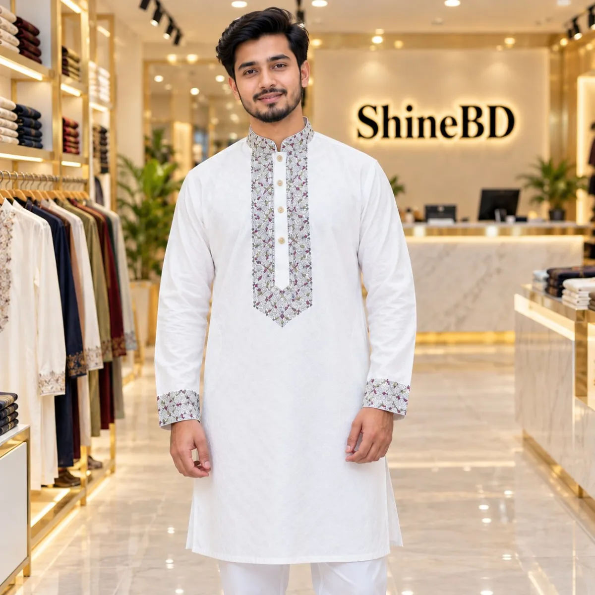 Sequence Embroidery Panjabi