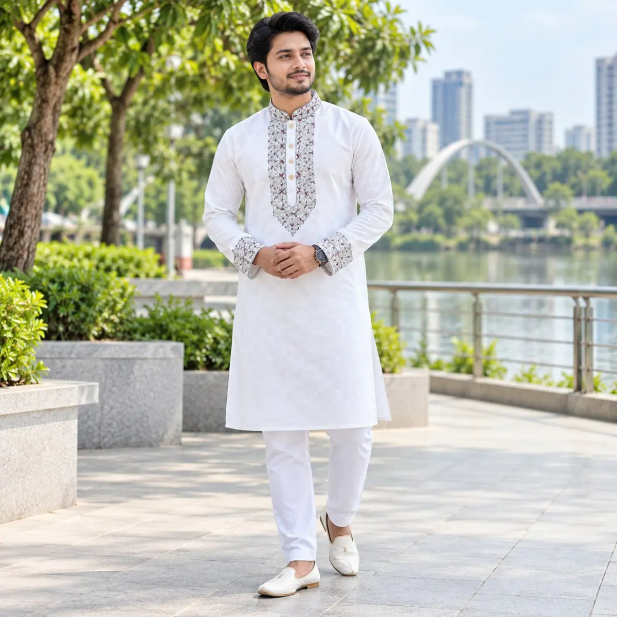 Sequence Embroidery Panjabi