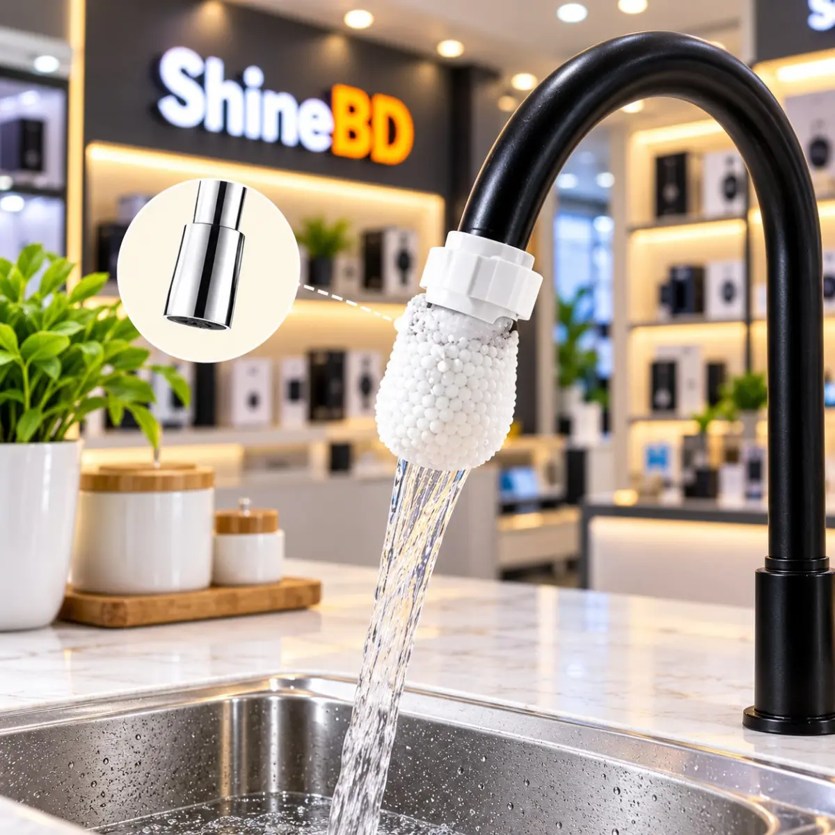 50Pcs Anti-splash Cotton Thickened Filter High-density Universal Faucet Filter (with 10pcs T-strap)
