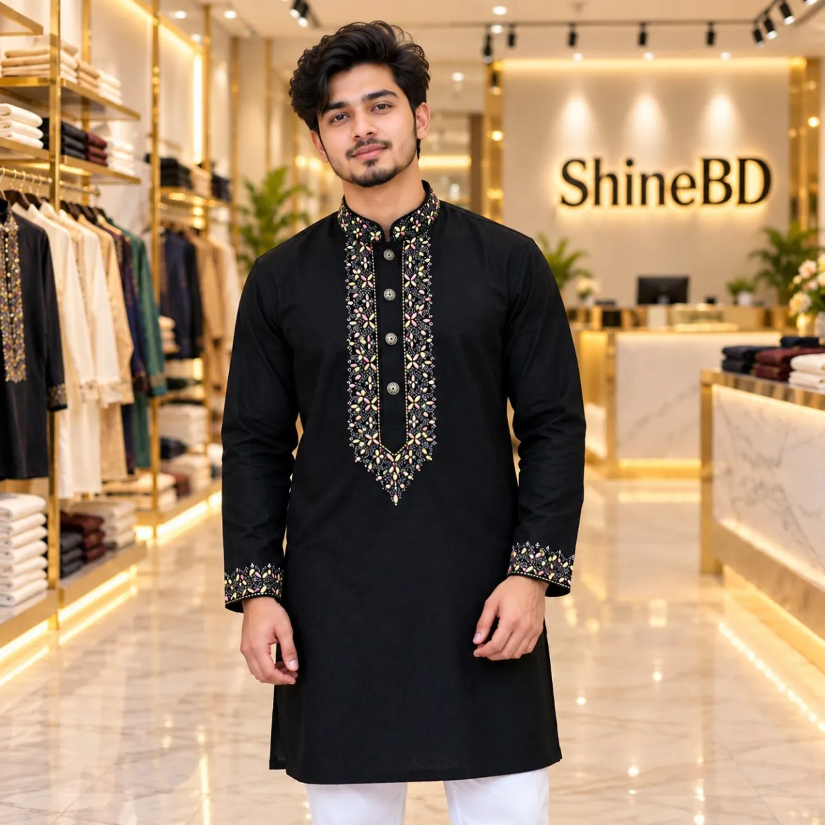 Sequence Embroidery Panjabi