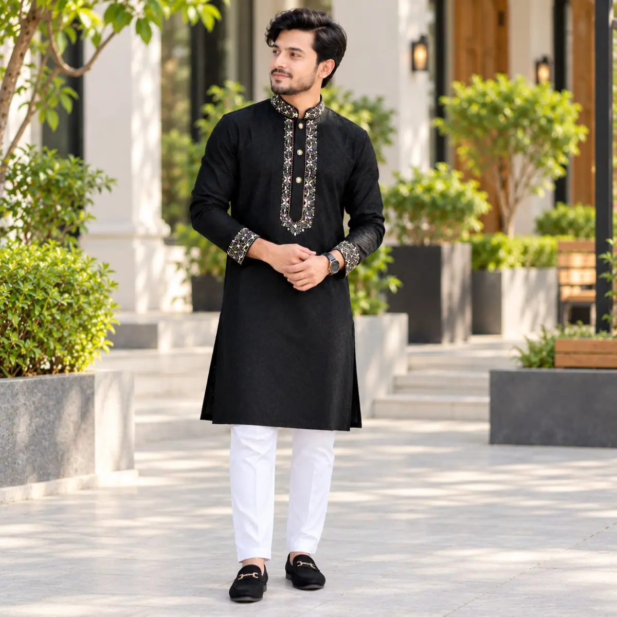 Sequence Embroidery Panjabi
