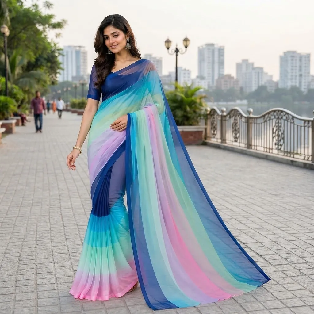 Rongdhonu Georgette saree