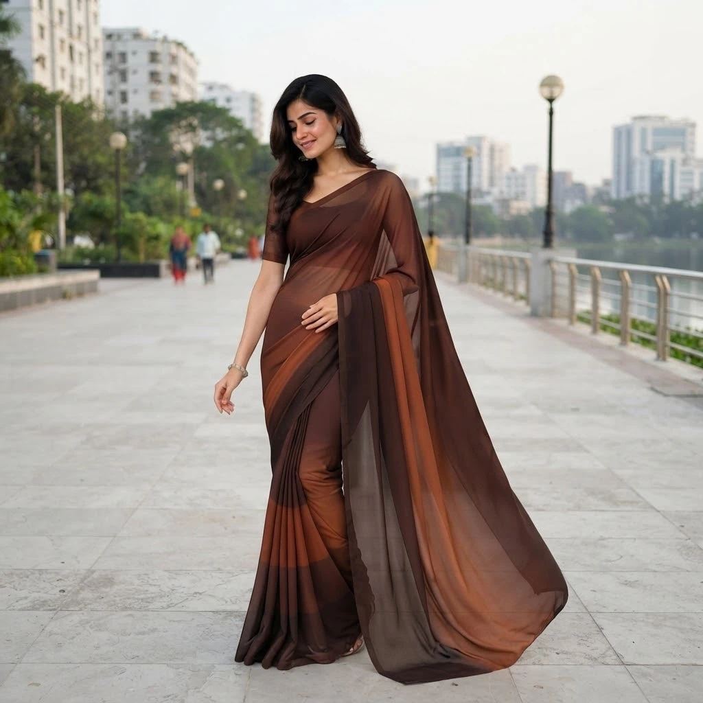 Rongdhonu Georgette saree