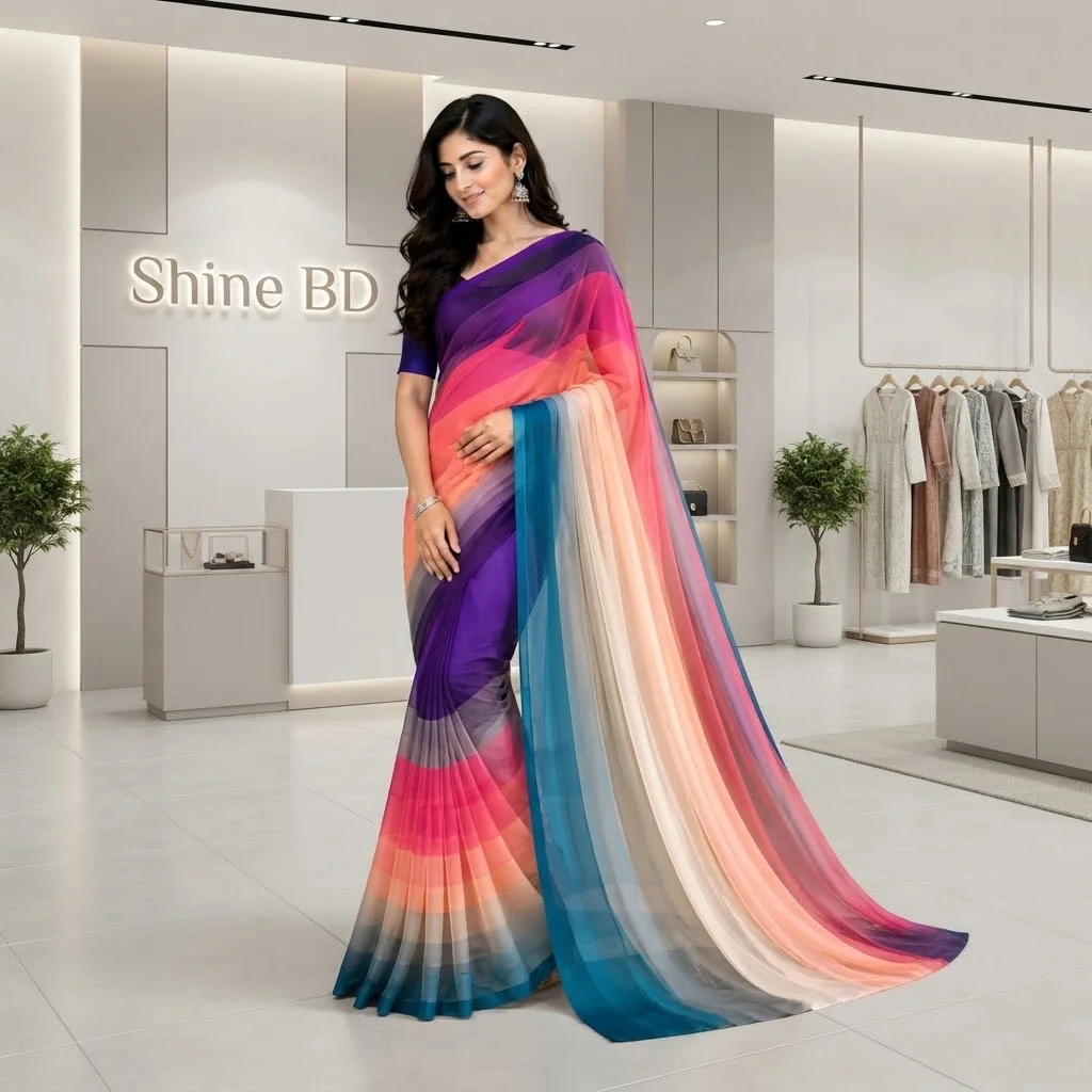 Rongdhonu Georgette saree