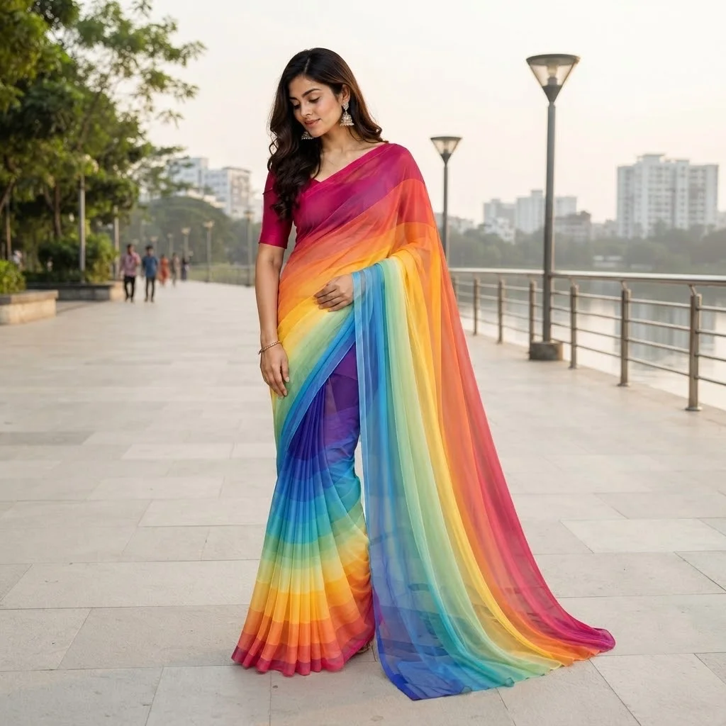 Rongdhonu Georgette saree