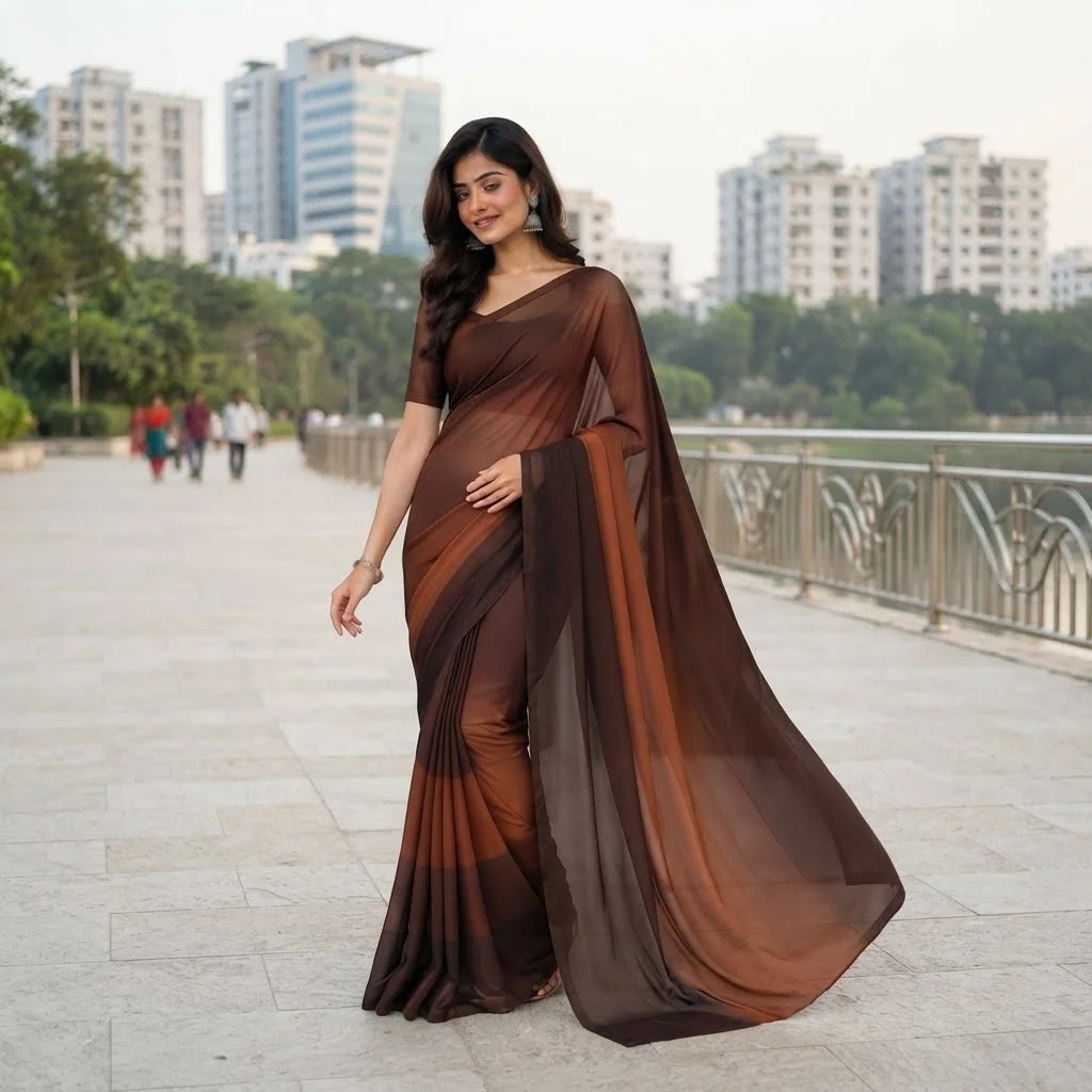 Rongdhonu Georgette saree