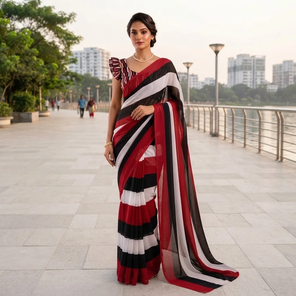 Rongdhonu Georgette saree