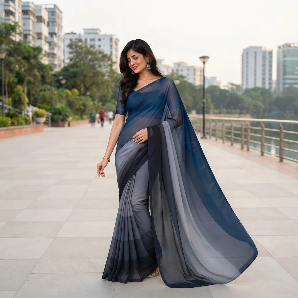 Rongdhonu Georgette saree