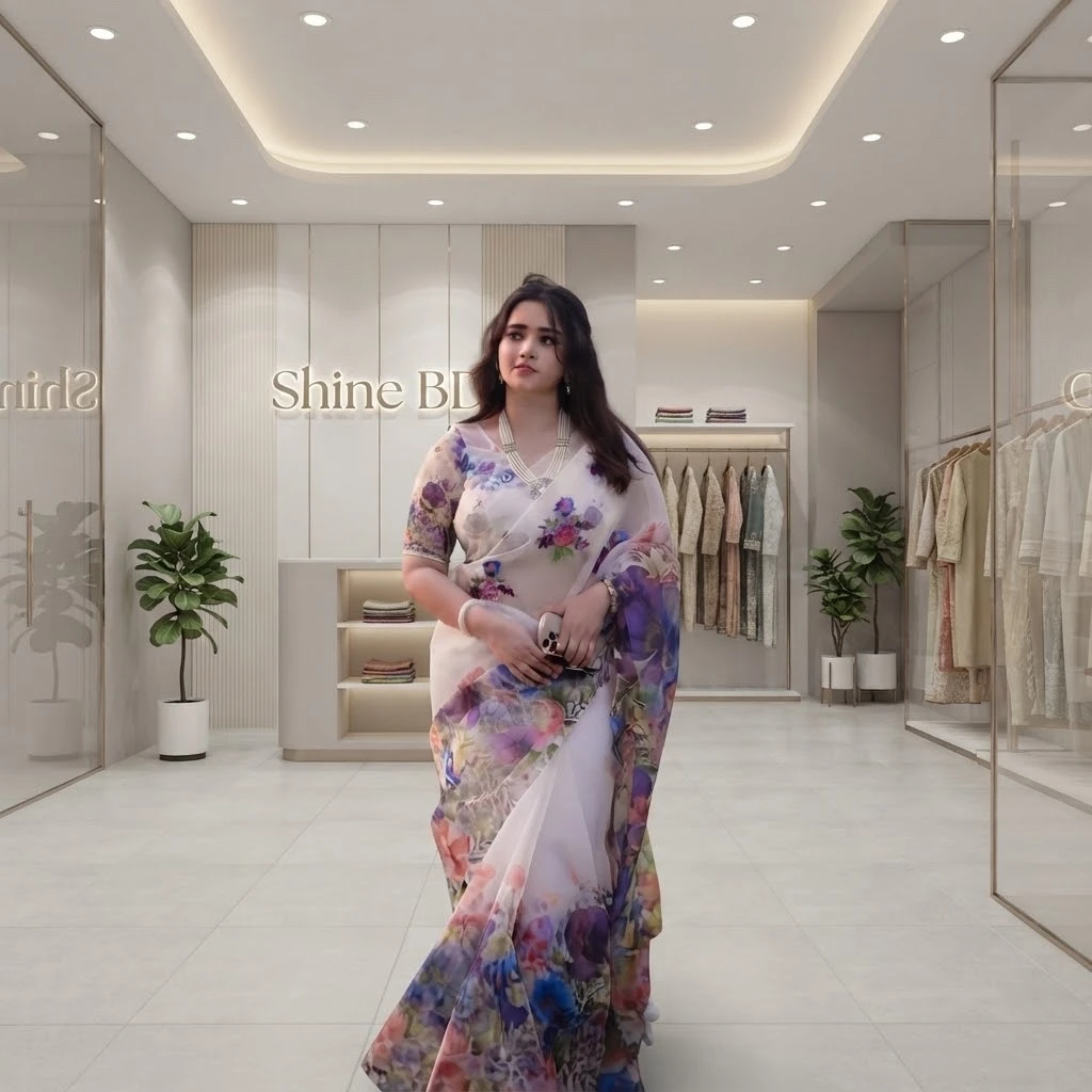Chanderi silk sharee with blause pcs