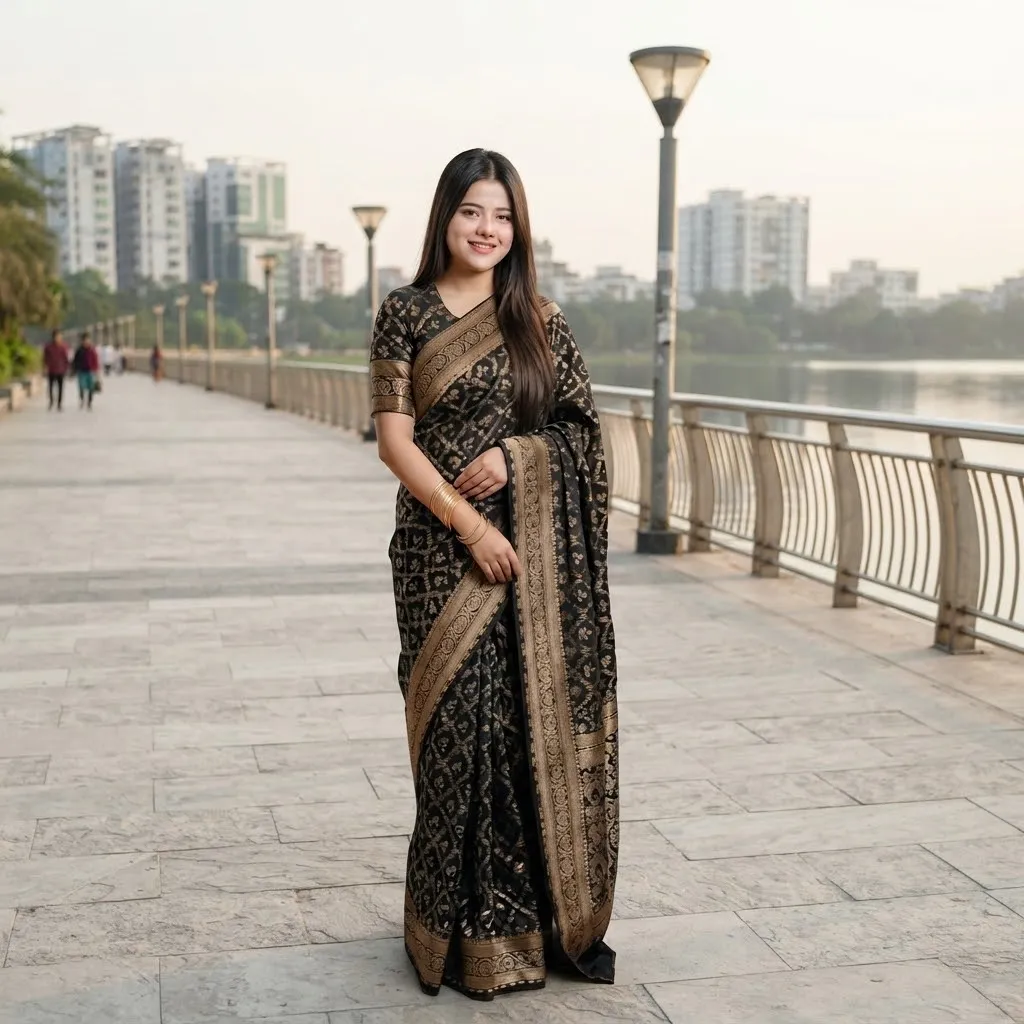 Japani Silk Sharee with Blouse Piece
