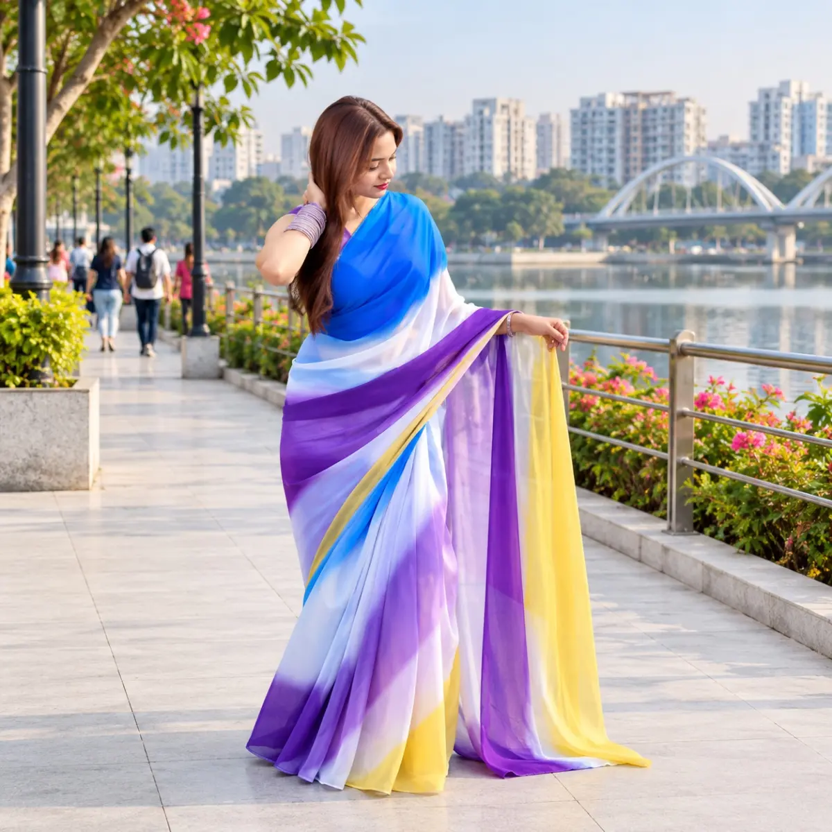 Rongdhonu Georgette sharee