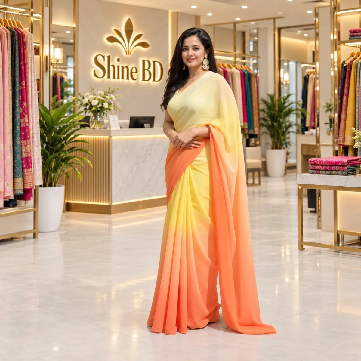 Rongdhonu Georgette sharee