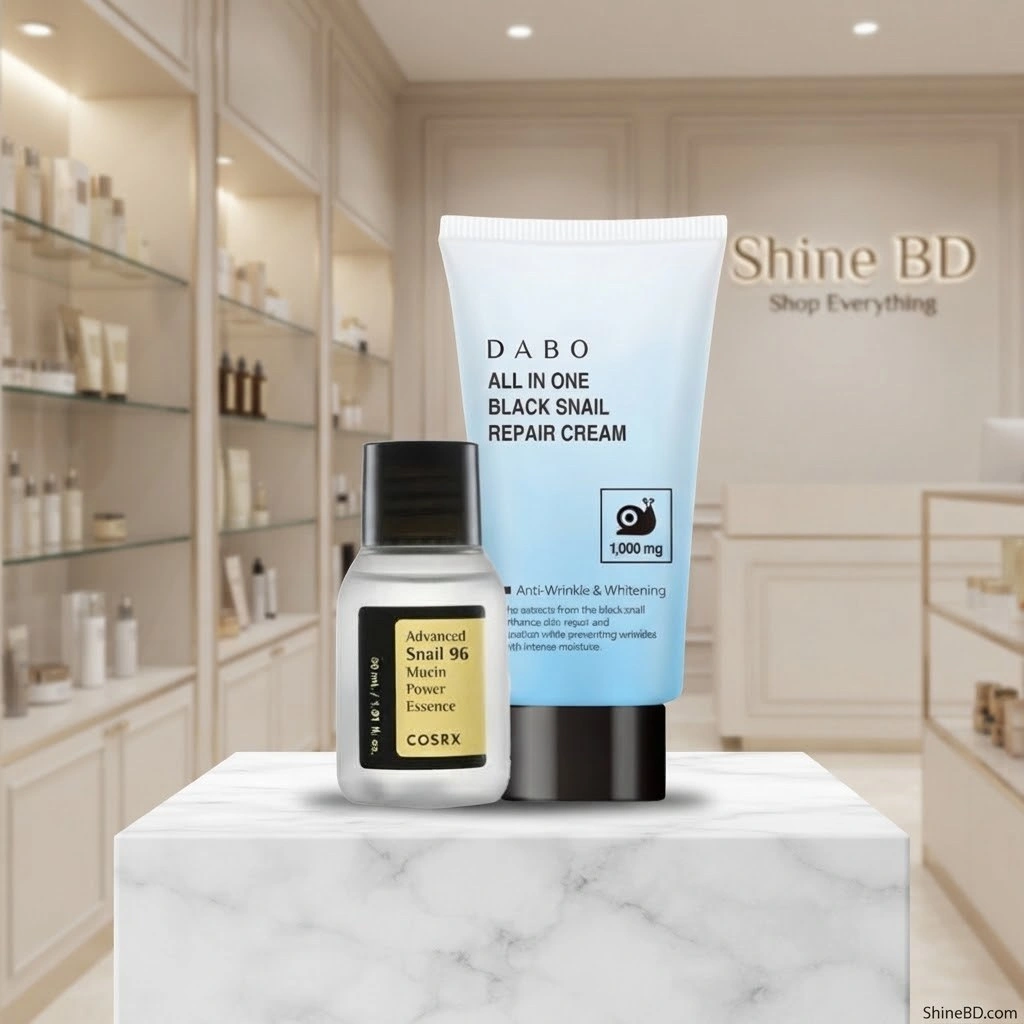 Mini Combo – Dabo Black Snail Cream & Cosrx Advanced Snail 96 Essence