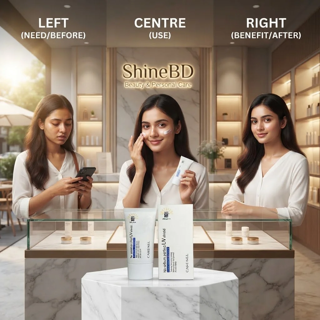 Care:nel No Sebum Perfect UV Shield SPF 50+ PA++++ 50 ml