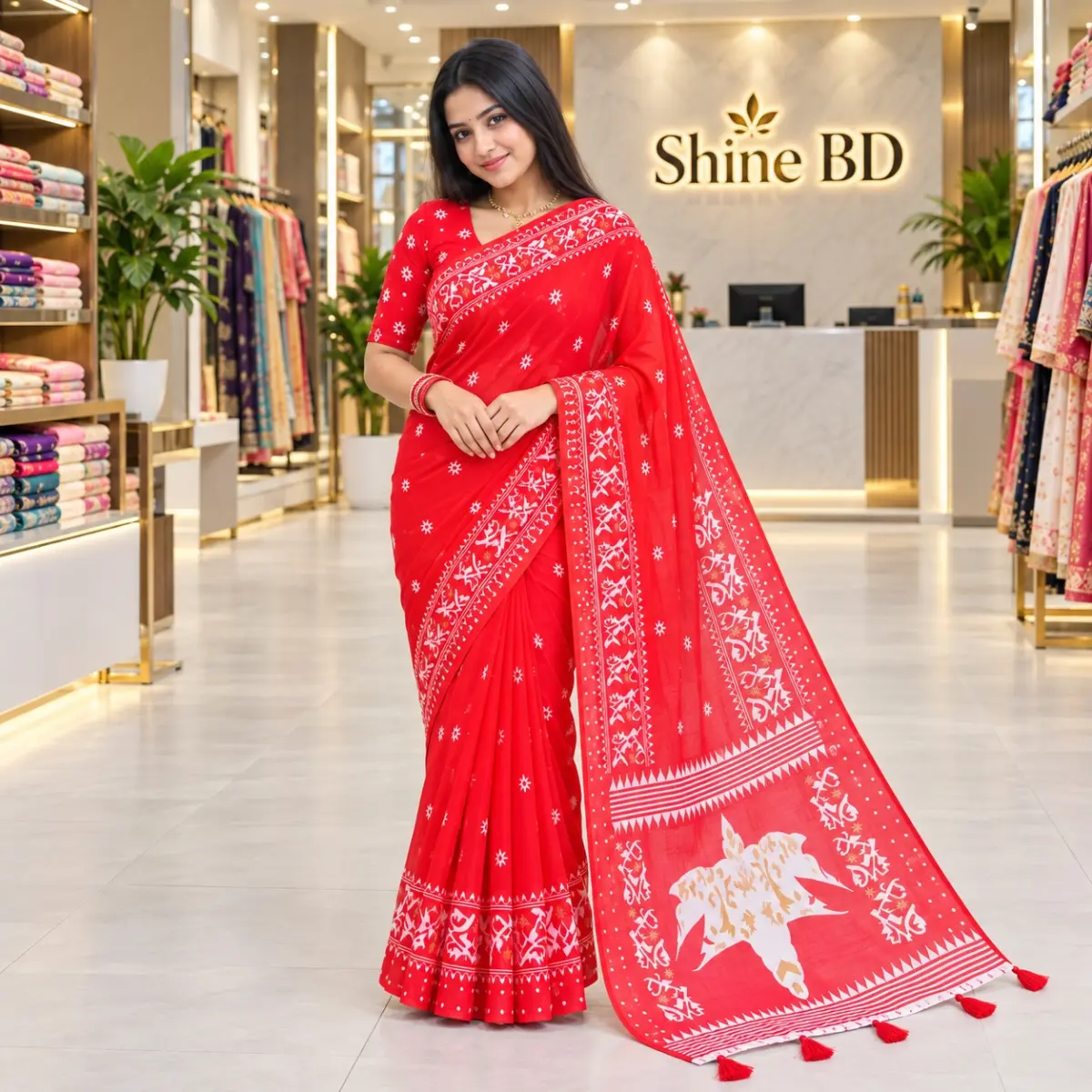 Chanderi silk sharee with blause pcs