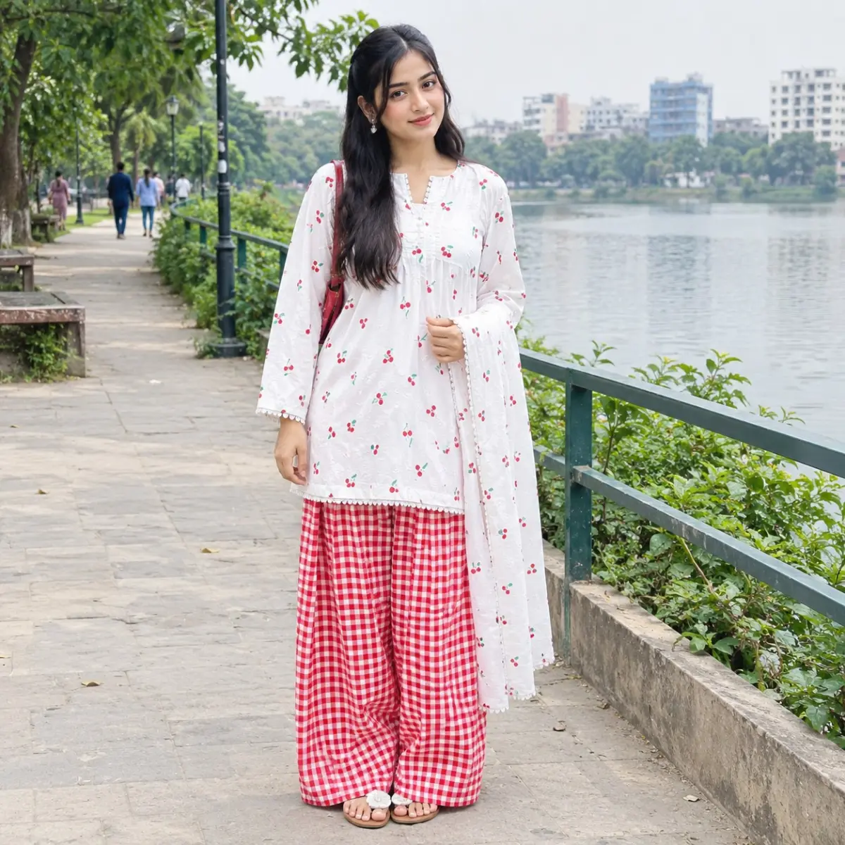 Printed Cotton Two Piece