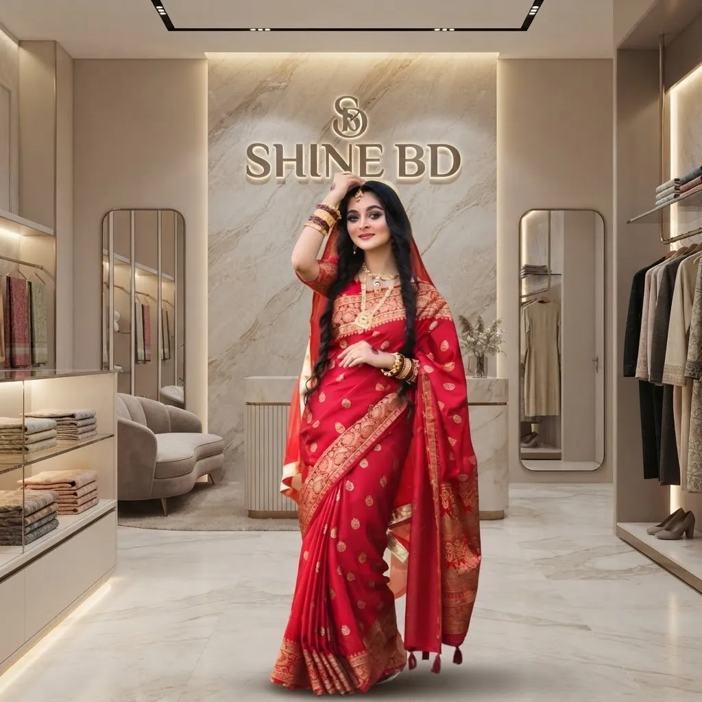 Japani Silk Skin Print Sharee with Blouse Piece