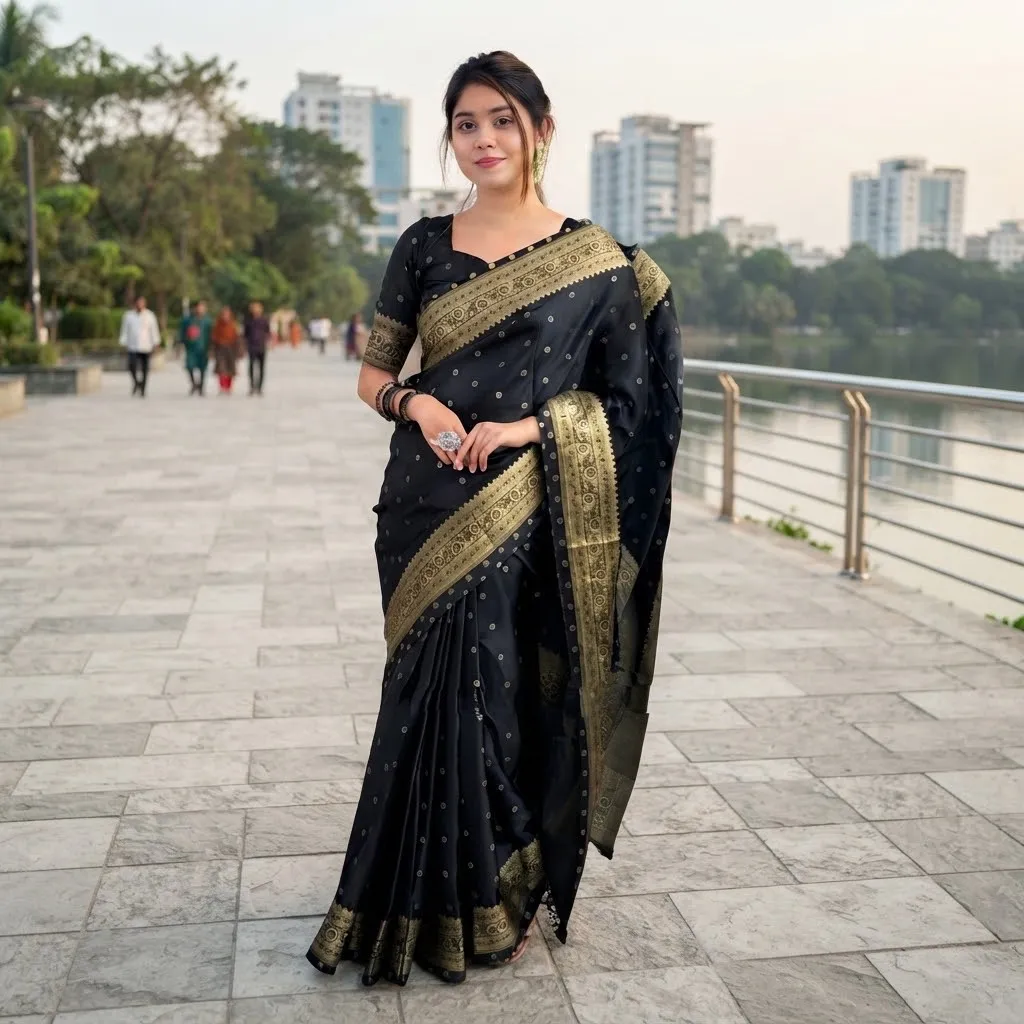Japani Silk Sharee with Blouse Piece