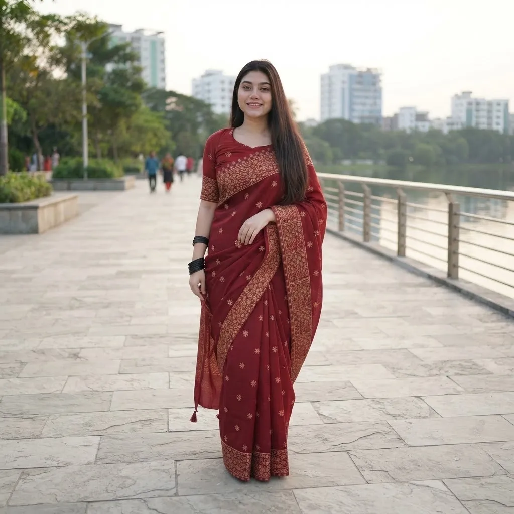 Japani Silk Sharee with Blouse Piece